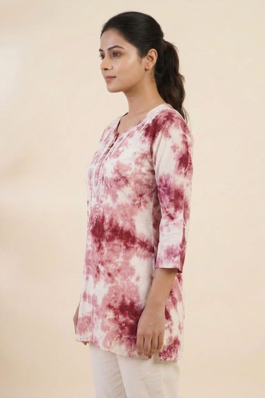 Tie-Dye Short Kurti